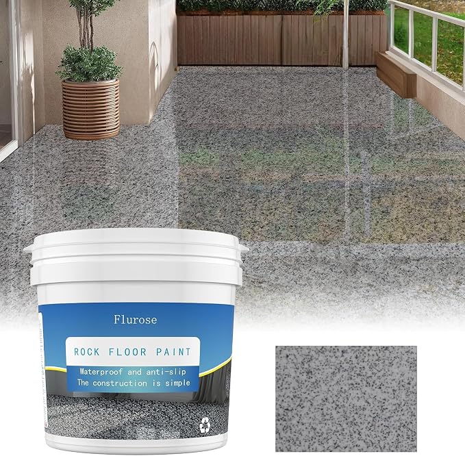 Epoxy Colored Sand Floor Paint, High-Gloss Self-Leveling 35oz, ashy | - Image 8