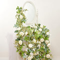 Artificial Flower Garland 2pcs 5.4ft Floral Peony Vine Decor, Hanging Faux by PONKING