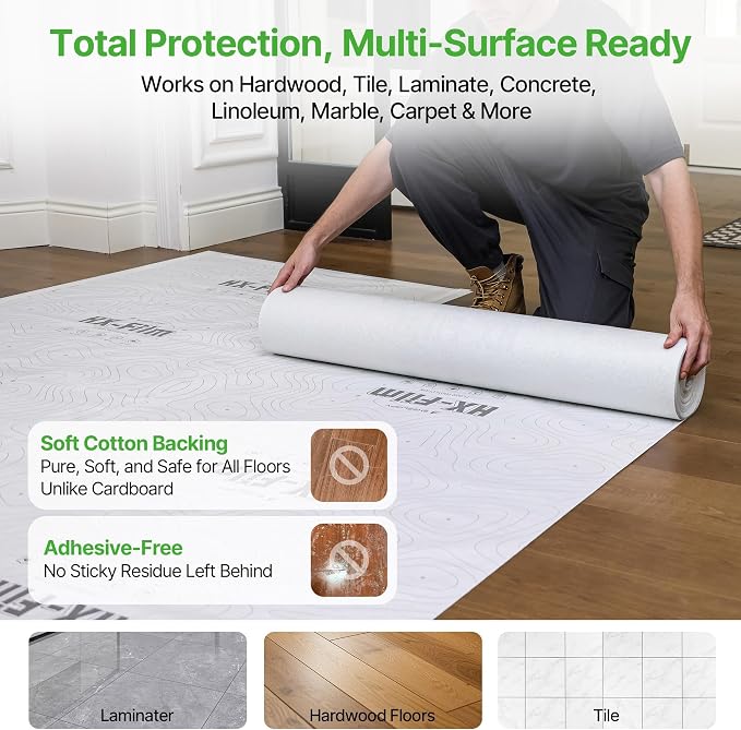 39" x200' Heavy-Duty Floor Protection | Construction Grade Carpet Protector | - Image 8