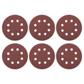 HARFINGTON 25 Pcs 5 Inch Sanding Discs 120 Grit Red Aluminum Oxide 8 Hole | by HARFINGTON