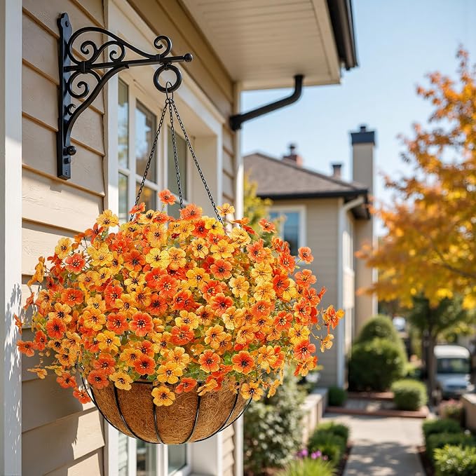 Alupssuc 48 Bundles Artificial Fall Flowers, UV Resistant Faux Mums Porch | - Image 5
