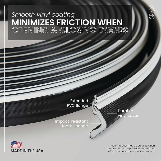 MD Building Vinyl-Coated Foam Door Seal - Image 4