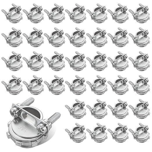 36 PCS 3/8" Cable Connectors for Romex/AC/MC/Flex, Zinc Alloy Wire Clamps | For by Dpwrrot