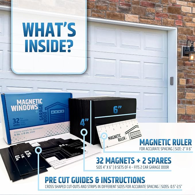 Strong & Glossy Magnetic Garage Door Windows - Image 7