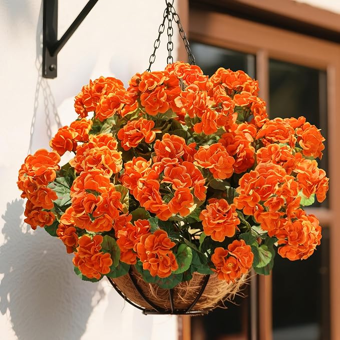 Fake Geraniums Artificial Flowers - Image 8