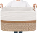 Goodpick Large Woven Rope Blanket Basket, Living Room, Bedroom & Nursery by Goodpick