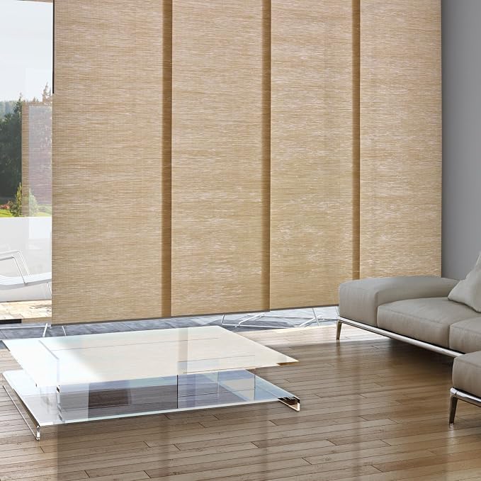 Replacement Fabric Panels for Sliding Glass Door, Fabric Only, Natural Woven - Image 7
