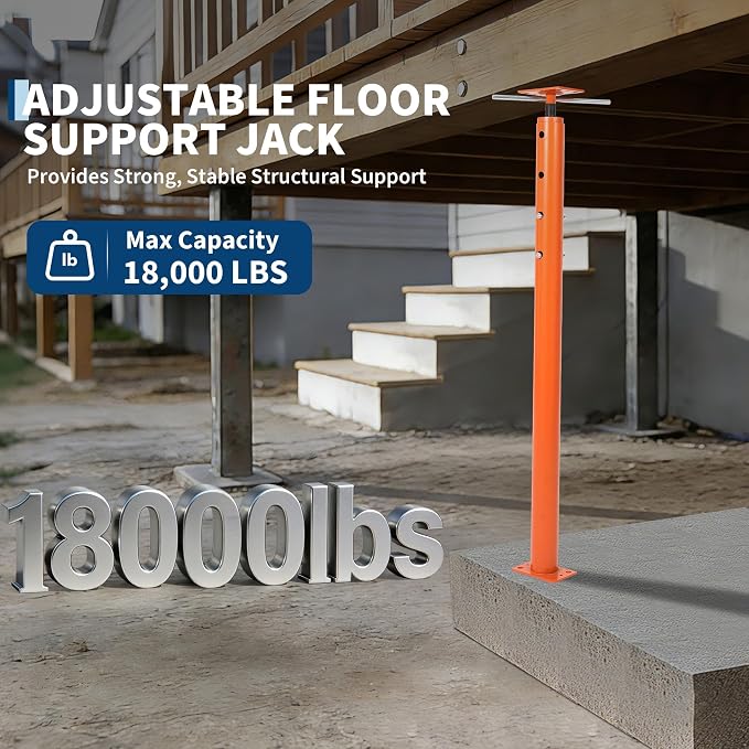 2 Pack Jack Post, House Floor Jack 56"-100", 18000 LBS Basement Jacks | Heavy - Image 5