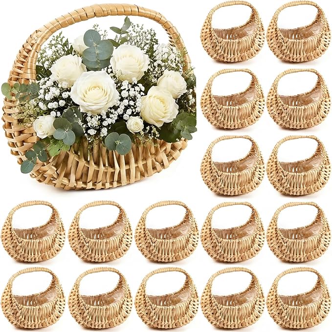 18 Pack Flower Girl Basket by Taiyin