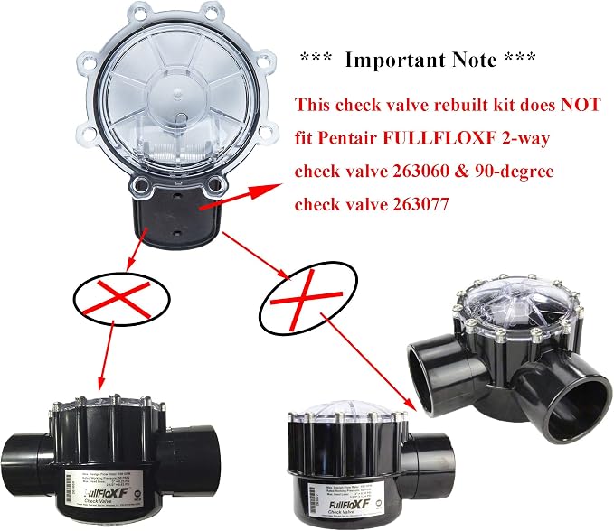 ATIE Upgraded Pool Check Valve Rebuild Kit Compatible - Image 4