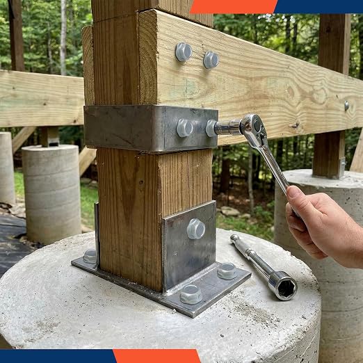 Tandefio 100 Pack 1/2 x 6 Concrete Anchors and Screw Kits Galvanized | Large - Image 6