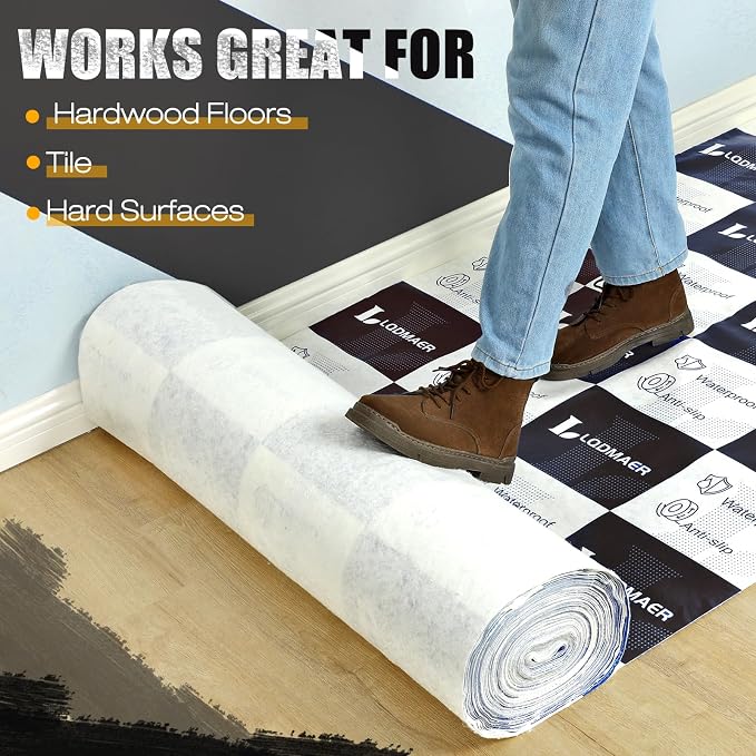 40" x100ft Hardwood Floor Protector Film Roll Temporary Renovation Cover - Image 5