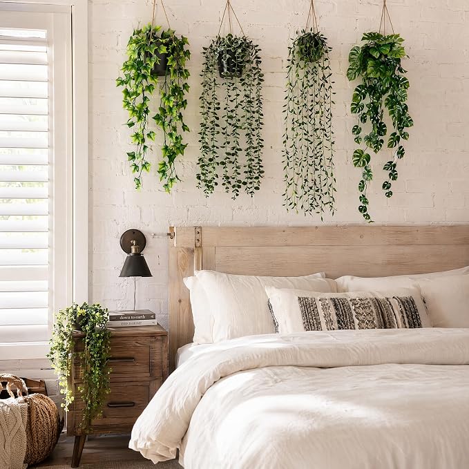 KIRIFLY Fake Plants Artificial Indoor Faux Hanging Plants Greenery Eucalyptus - Image 7