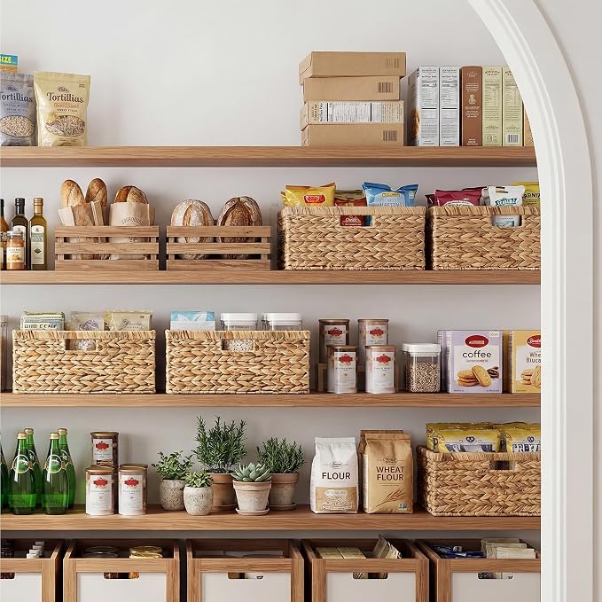 StorageWorks Wicker Baskets for Storage, Wicker Storage Baskets, Large Wicker - Image 2