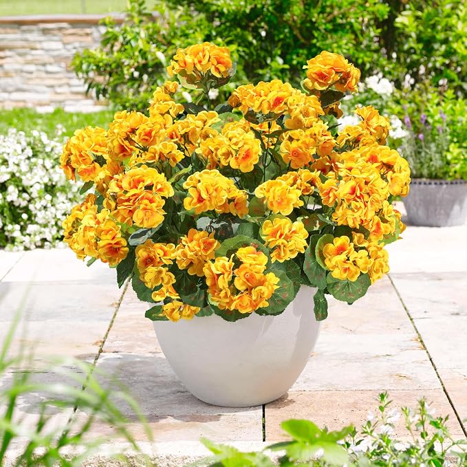 Fake Geraniums Artificial Flowers - Image 8