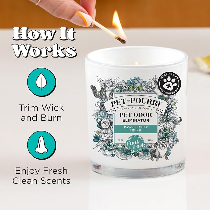Pet-Pourri Pawsitively Fresh Pet Odor Deodorizer Candle, Burns Up to 45 Hours - Image 5