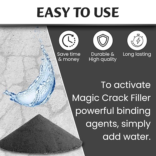 Tharos Distribution Magic Crack Filler 2.5LB Asphalt Black, - Image 5