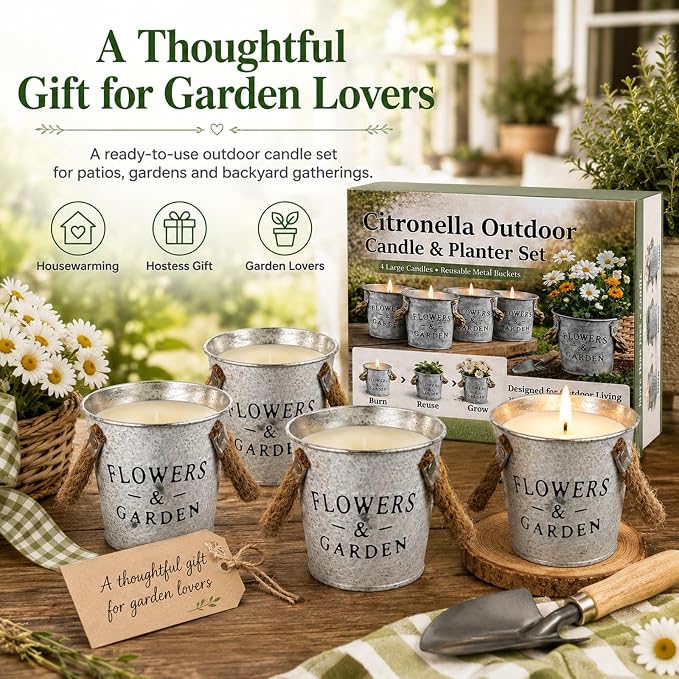Citronella Candles Outdoor, 50oz Citronella Candle - Image 7