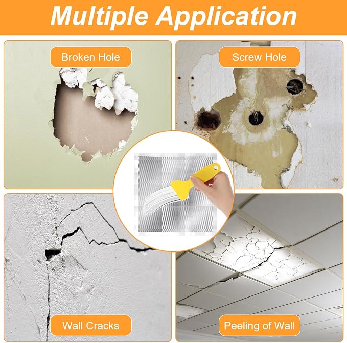Drywall Repair Kit 13" Drywall Patch Kit Large Hole 8Pcs Wall Patch Repair - Image 3