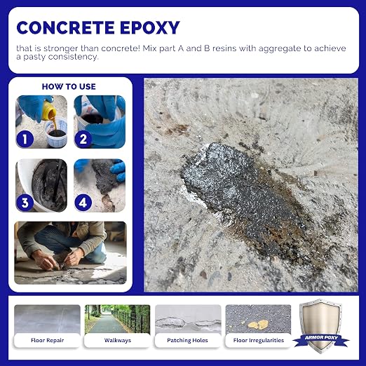 ArmorPoxy Fast Set Epoxy Concrete Patch Kit - Image 4