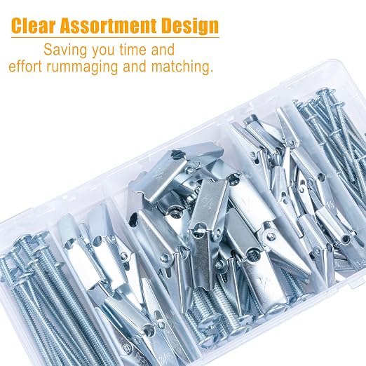 KURUI Hollow Wall Anchors Assorted Kit, Drywall Anchors Assortment Set - Image 3