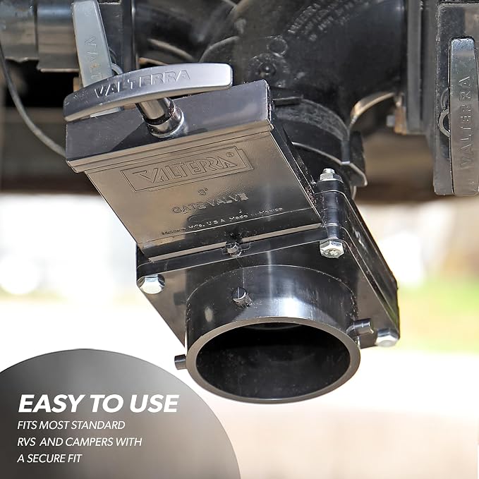 Valterra T58 Twist-On Waste Valve, Mess-Free Waste Valve - Image 4