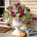 Ammyoo Artificial Fall Flowers Fake Petunias Plants by Ammyoo