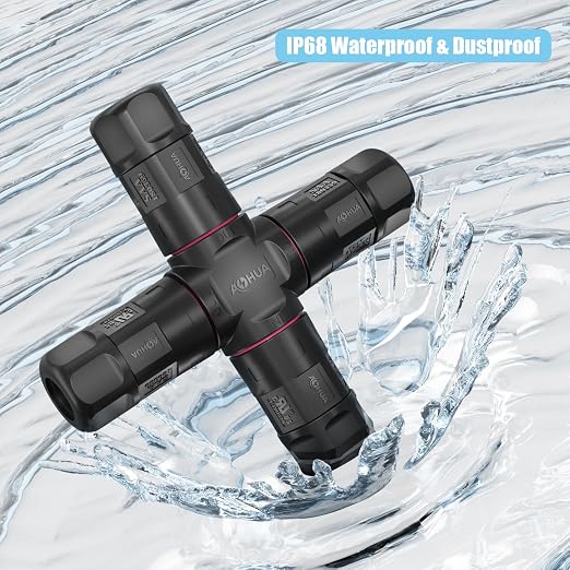 AOHUA Waterproof Connector 4 Way Junction Box IP68 Outdoor Electrical Outlet - Image 4