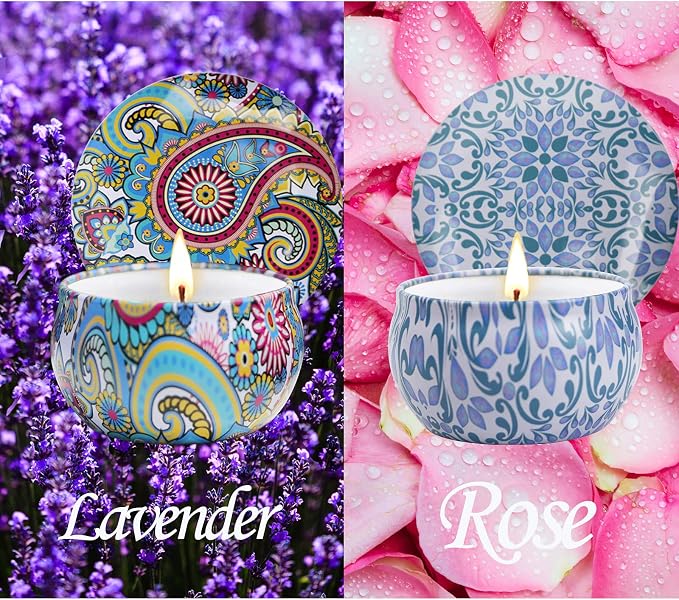 2 Pack Scented Candles, 2.5 oz Aromatherapy Candles - Image 4