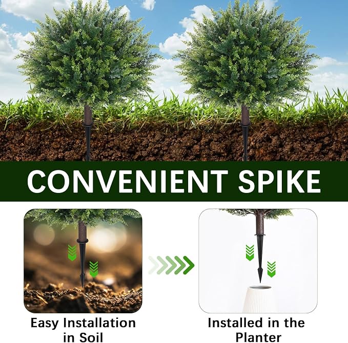 Artificial Plants Outdoor, Fake Bushes, Waterproof, Easy Installation, Ground - Image 5
