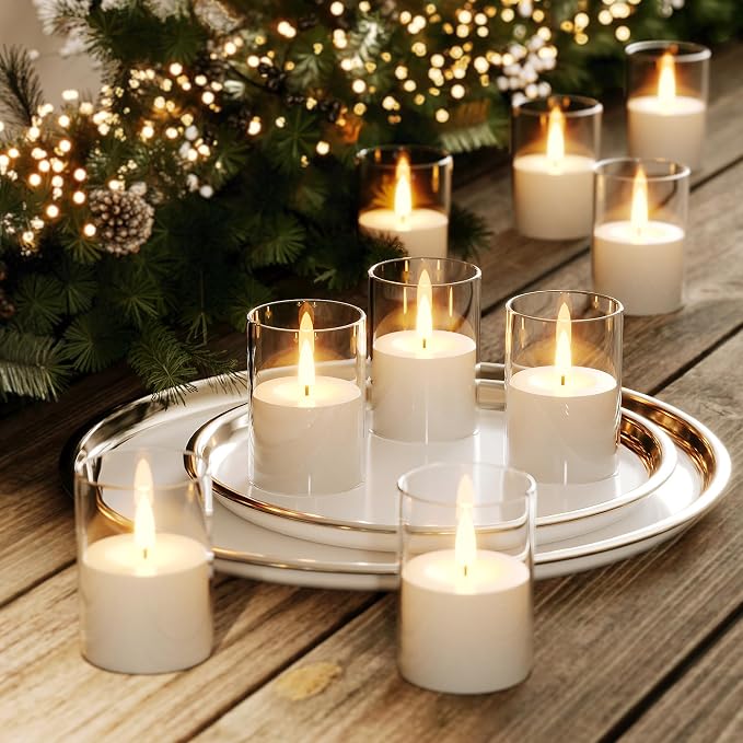 12Pack Flameless LED Candles, Remote & Timer, Battery Powered, Wedding Tables - Image 7