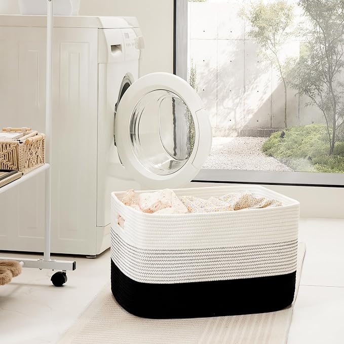 Artfeel Blanket Basket, Rectangle Woven Baskets - Image 3