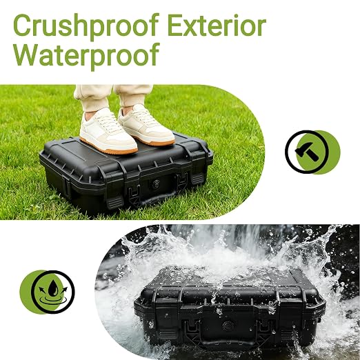 NineLeaf Hard Case with DIY Customizable Foam Insert 14.3 x 11.4 x 4.5 Inch | - Image 4