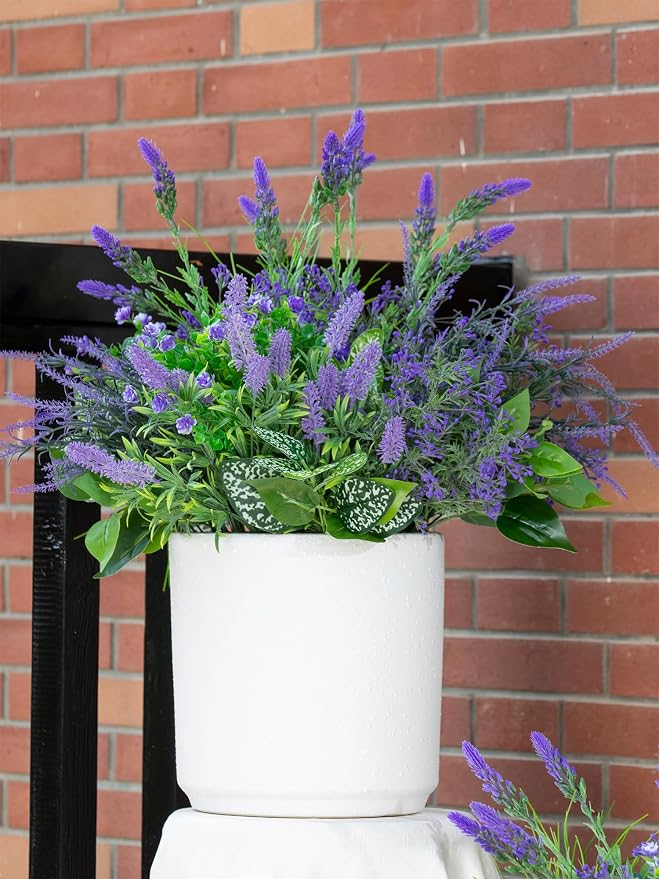 20PCS Artificial Plants Outdoor, Faux Lavender & Greenery Stems - Image 6