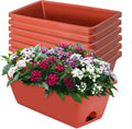 LOCONHA 7 Pack Window Box Planter, Plastic Vegetable Flower Planters Boxes | 17 by LOCONHA