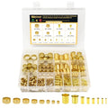 Siptenk 320PCS Brass Compression Sleeves Ferrules Inserts Fittings Kit | 8 by Siptenk