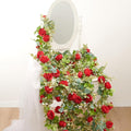 Artificial Flower Garland 2pcs 5.4ft Floral Peony Vine Decor, Hanging Faux by PONKING