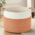 Artfeel 100L Large Cotton Rope Basket, Decorative Woven Blanket Storage by Artfeel