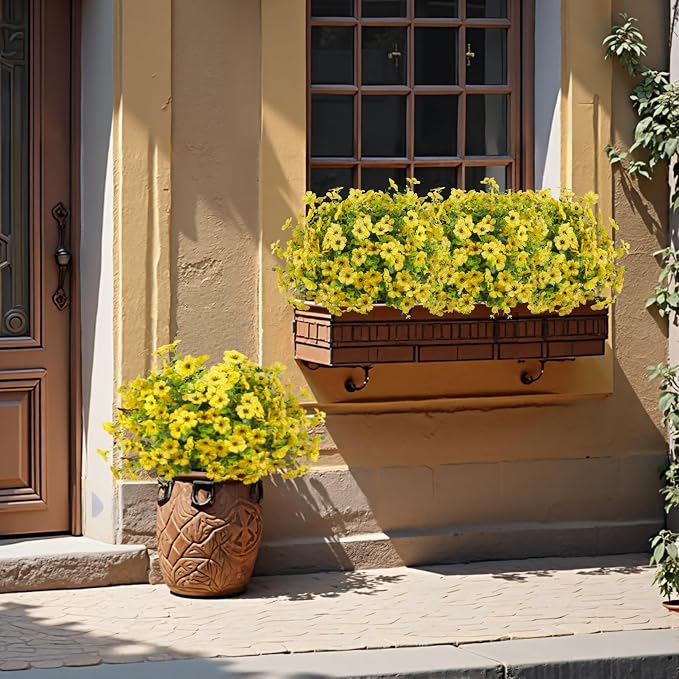 24 Pcs Artificial Flowers for Outdoors Decorations, UV resistant, faux plastic - Image 7