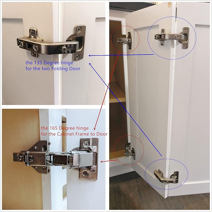Lazy Susan Corner Cabinet Hinge 135° – Heavy Duty Folding Door Hinge - Image 5