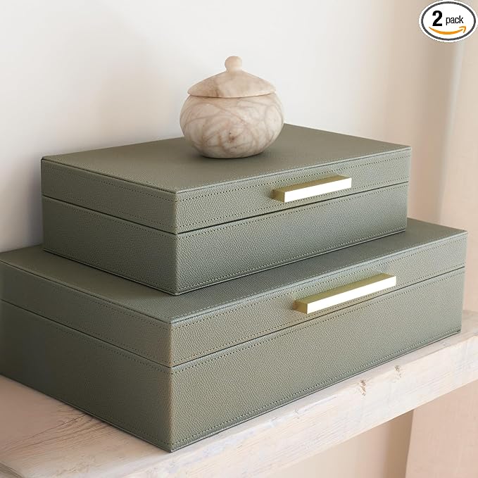 Decorative Storage Boxes with Lids by ZICOTO