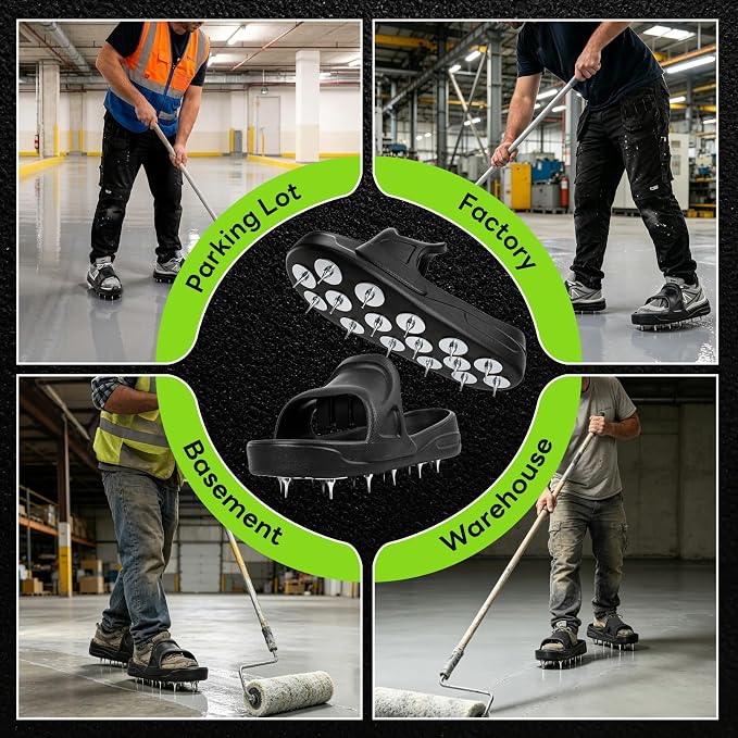 Epoxy Spike Shoes for Flooring, US Large Size | Sharp Spiked Shoes for Resinous - Image 6