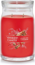 Yankee Candle Sparkling Cinnamon Scented Signature 20oz Large Jar 2-Wick Candle by Unknown