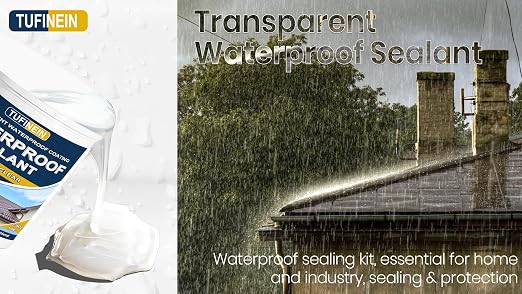 Waterproof Sealant 17.6oz Clear, TUFINEIN Transparent Waterproof Coating - Image 7