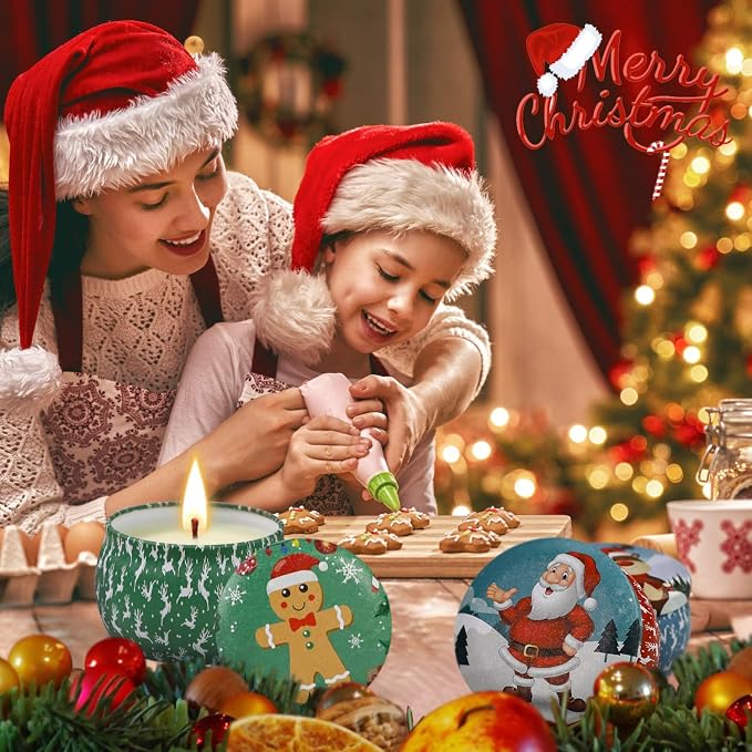 Christmas Candles, 4 Pack Scented Candles, Christmas Gift - Image 7