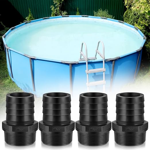 2 Pcs Pool PVC Tube Fitting Barbed Hose Fittings Adapter | Hose Fittings - Image 3