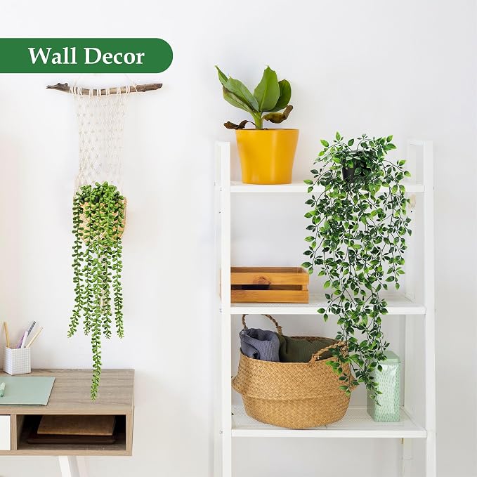 Der Rose 8Pcs Fake Plants Artificial Hanging Vines - Image 6
