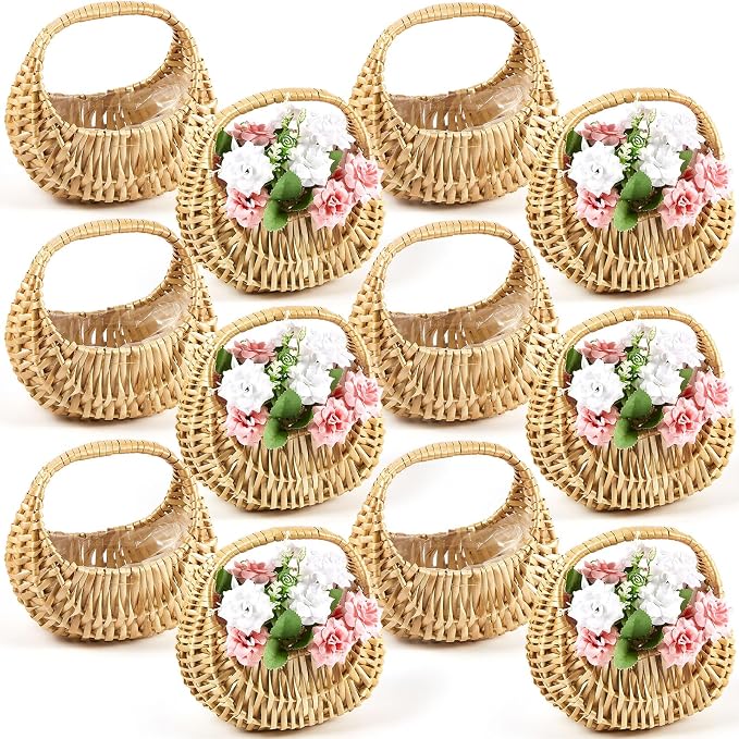 12 Pack Flower Girl Basket by Taiyin