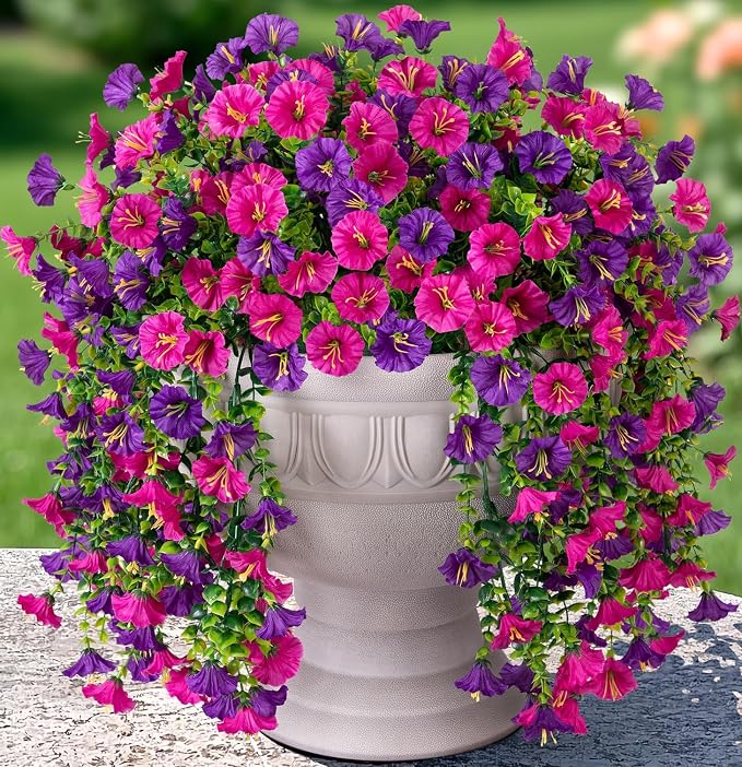 2 PCS Artificial Faux Hanging Flowers Plants by HyeFloraartificialflowers