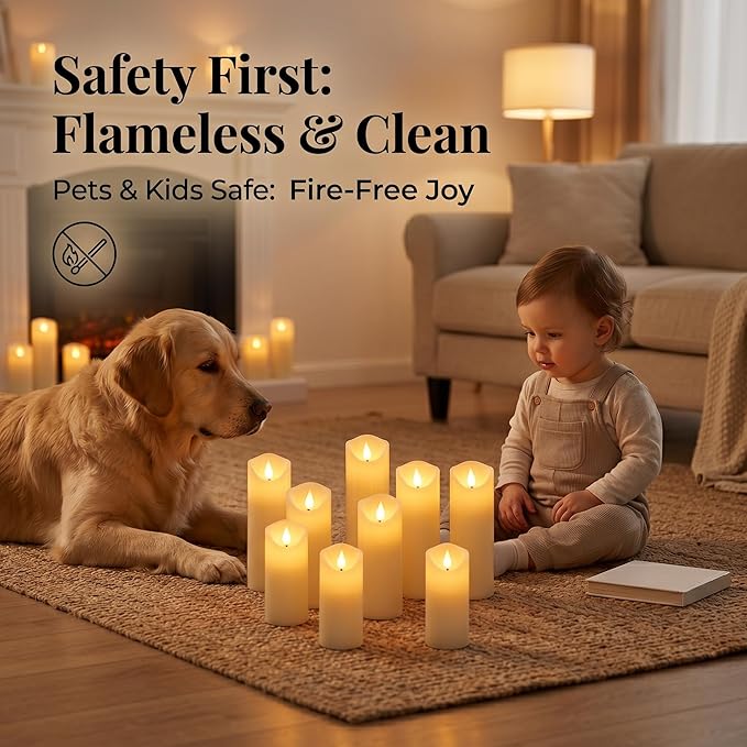 Enido 9pcs Flameless Candles - Image 4